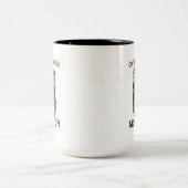 Tasse 2 Couleurs Mode Suranalyse Activé Drôle Stress Anxiété (Centre)