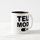 Tasse 2 Couleurs Mode Télé activé (Devant droit)