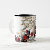 Tasse 2 Couleurs Modèle d'ADN (Devant gauche)