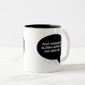 Tasse 2 Couleurs Modèle de déclaration (Devant droit)