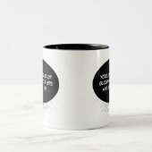 Tasse 2 Couleurs Modèle de déclaration (Centre)