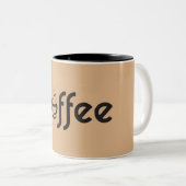 Tasse 2 Couleurs Modèle de logo Wordmark (Devant droit)