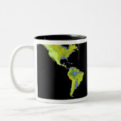 Tasse 2 Couleurs Modèle d'élévation numérique des continents sur Ea (Gauche)