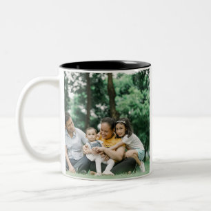 Tasse 2 Couleurs Modèle double face photo de famille customisé 2