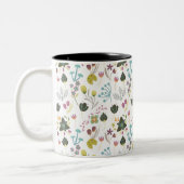 Tasse 2 Couleurs Modèle floral cool (Gauche)