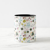 Tasse 2 Couleurs Modèle floral cool (Centre)