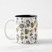 Tasse 2 Couleurs Modèle floral mou (Gauche)