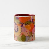 Tasse 2 Couleurs Modèle floral rose kimono (Centre)