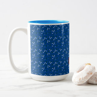 Tasse 2 Couleurs Modèle floral rustique élégant