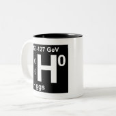 Tasse 2 Couleurs Modèle standard (boson de Higgs) (Devant gauche)