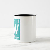 Tasse 2 Couleurs Modèle standard (force faible de W) (Centre)