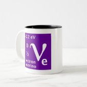 Tasse 2 Couleurs Modèle standard (neutrino d'électron) (Devant gauche)