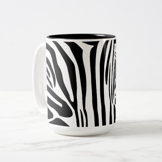 Tasse 2 Couleurs Modèle Zebra (Devant gauche)