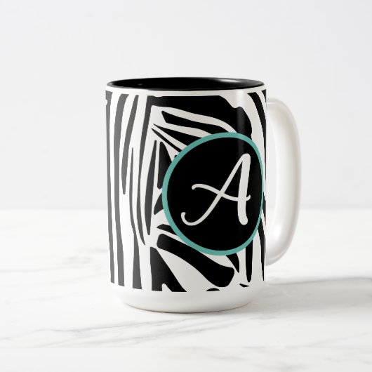 Tasse 2 Couleurs Modèle Zebra (Devant droit)