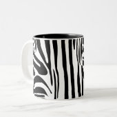Tasse 2 Couleurs Modèle Zèbre (Devant gauche)