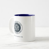 Tasse 2 Couleurs Modern Business Logo Giveaway Custom (Devant gauche)