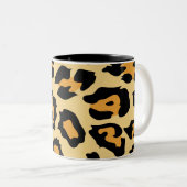 Tasse 2 Couleurs Modern Cheetah Spots Pattern (Devant droit)