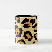 Tasse 2 Couleurs Modern Cheetah Spots Pattern (Centre)