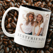 Tasse 2 Couleurs Modern Chic Best Friends BFF Photo