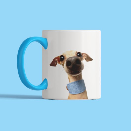 Tasse 2 Couleurs Modern Custom Pet Photo | Meeko