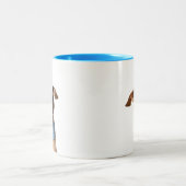 Tasse 2 Couleurs Modern Custom Pet Photo | Meeko (Centre)