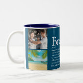 Tasse 2 Couleurs Modern Fun 4 Photo Collage Brother Définition (Gauche)