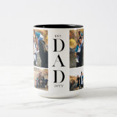 Tasse 2 Couleurs Modern Gift For Dad Custom Photo Collage Keepsake (Centre)