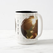 Tasse 2 Couleurs Modern New Year Resolutions Checklist Personalized (Devant droit)