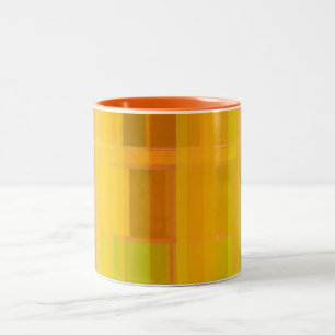 Tasse 2 Couleurs Moderne Abstrait Couleurs Citronnées Colorées