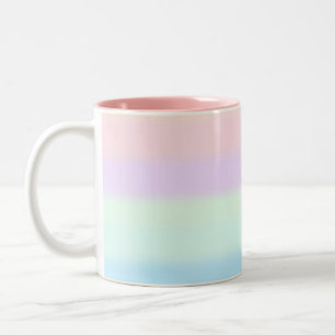 Tasse 2 Couleurs Moderne Abstrait Pastel Multicolored Gradient