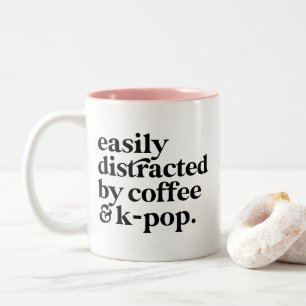 Tasse 2 Couleurs Moderne facilement distrait par le café et la K-po
