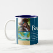 Tasse 2 Couleurs Moderne Fun Blue 4 Photo Boy Définition (Gauche)
