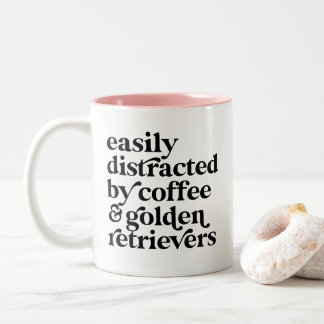Tasse 2 Couleurs Moderne Golden Retriever Lover Personnalisé