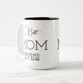 Tasse 2 Couleurs Moderne tendance Meilleure maman jamais (Devant gauche)