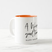 Tasse 2 Couleurs Moderne Une Citation Du Bon Temps | Bonne Hallowee (Devant gauche)