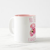Tasse 2 Couleurs Moderne Vous Flamazirez Beauté Flamant rose rose (Devant gauche)