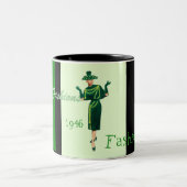 Tasse 2 Couleurs Modes dans vert et le blanc (Centre)