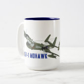 Tasse 2 Couleurs Mohawk de vétéran du Vietnam (Devant gauche)