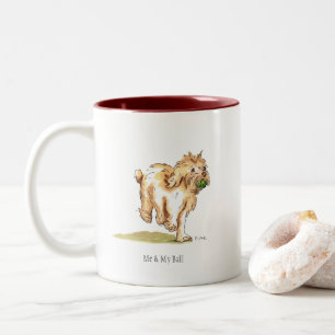 Tasse 2 Couleurs "Moi et ma boule" Cockapoo deux ont modifié la