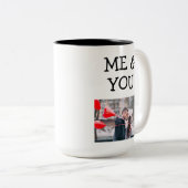 Tasse 2 Couleurs Moi et toi mignonnes photo Couple (Devant droit)