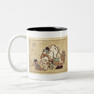 Tasse 2 Couleurs Moines aveugles examinant un éléphant