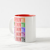 Tasse 2 Couleurs Mois de la Fierté du démon de fer (Devant gauche)