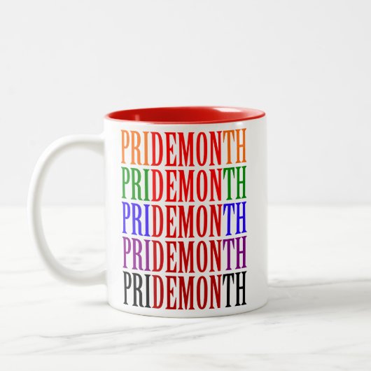 Tasse 2 Couleurs Mois de la Fierté du démon de fer (Gauche)