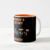 Tasse 2 Couleurs Mois de l'histoire des femmes (Devant droit)