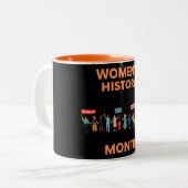 Tasse 2 Couleurs Mois de l'histoire des femmes (Devant gauche)