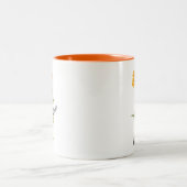 Tasse 2 Couleurs Mois des fleurs de naissance Octobre Marigold Nom (Centre)