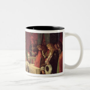 Tasse 2 Couleurs Moliere dinant avec Louis XIV 1857