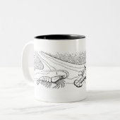 Tasse 2 Couleurs Mollusques et crustacés (Devant gauche)