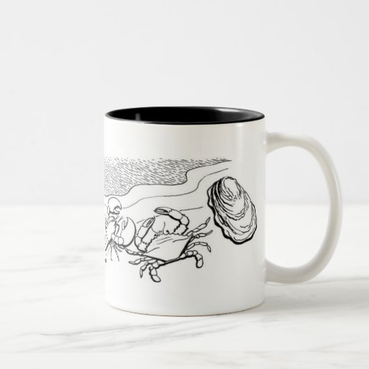 Tasse 2 Couleurs Mollusques et crustacés (Droit)