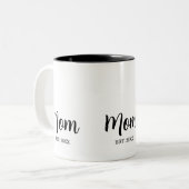 Tasse 2 Couleurs Mom Established New Mom Gift (Devant gauche)